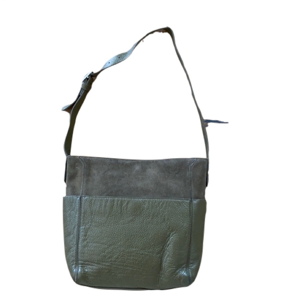 Treasure & Bond Leather and Suede Shoulder Bag
